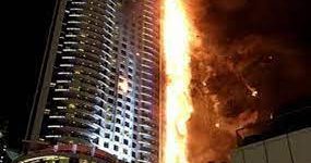 آتش‌سوزی گسترده در یک برج مسکونی در عجمان امارات