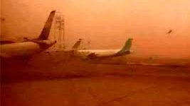 طوفان شن پرواز فرودگاه زابل را لغو کرد